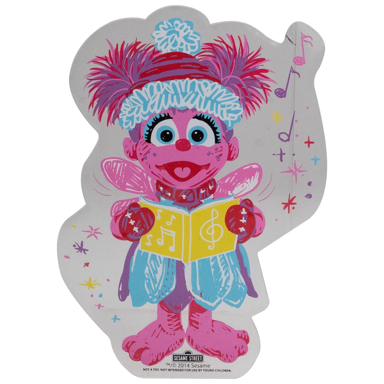 Product Works 7.5" Caroling Sesame Street Abby Christmas Gels Window Cling